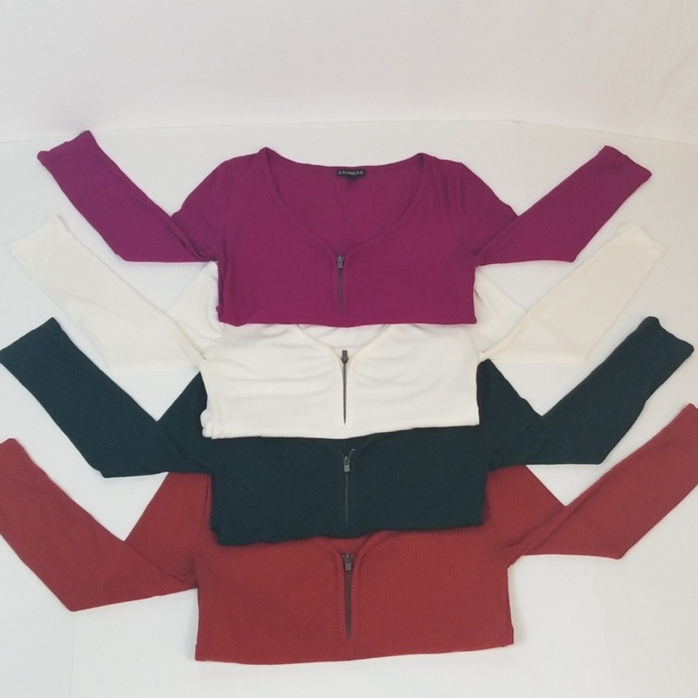 4 Express ribbed shirts